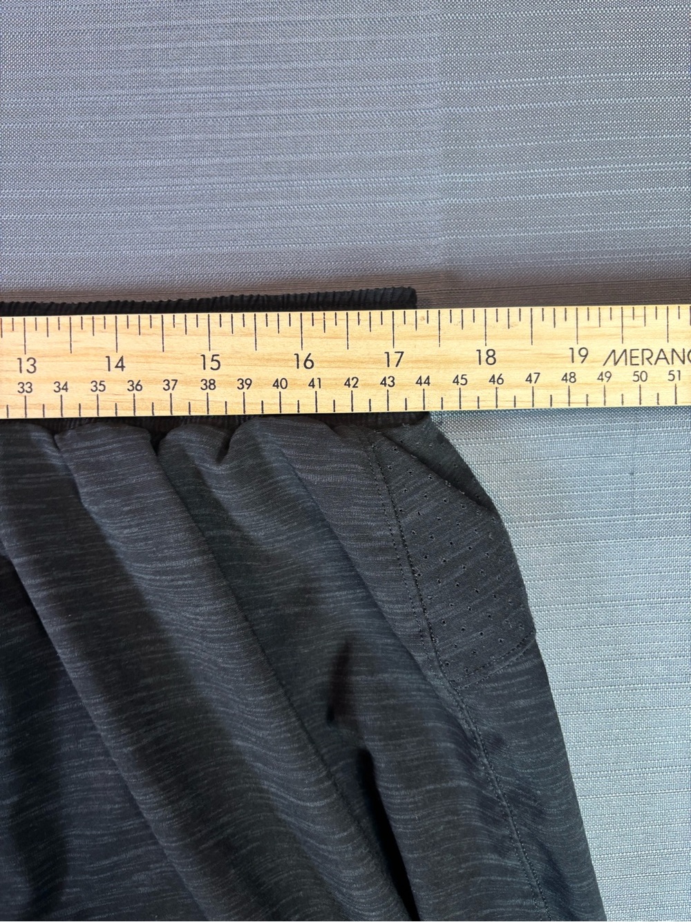 Lululemon T.H.E. Short 9” Lined Men’s XXL Heathered Black Training Gym Shorts - Picture 7 of 7